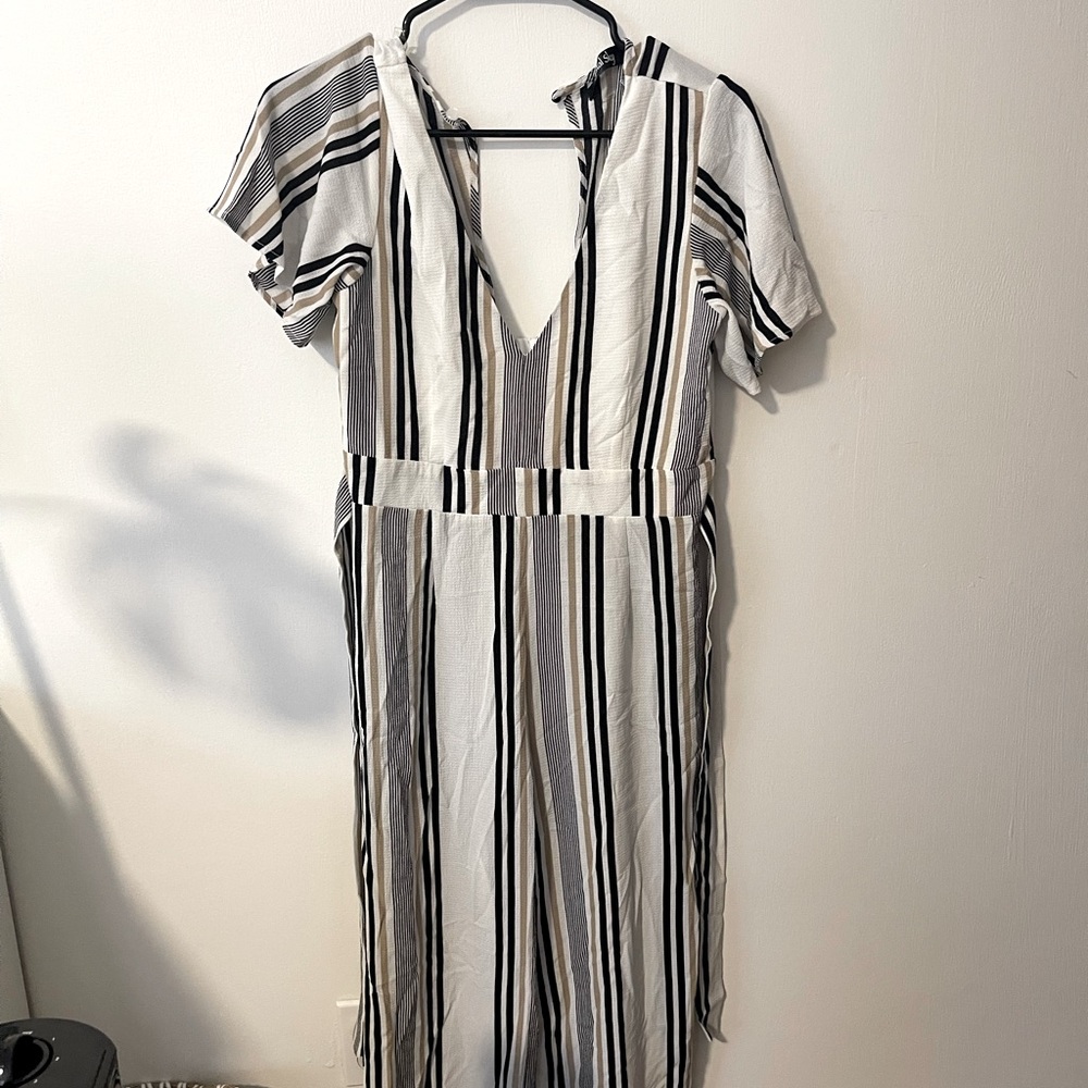 Striped jumpsuit